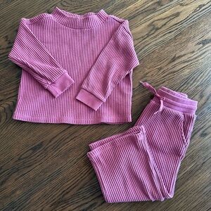 Baby Gap Waffle Knit Toddler Girl Set